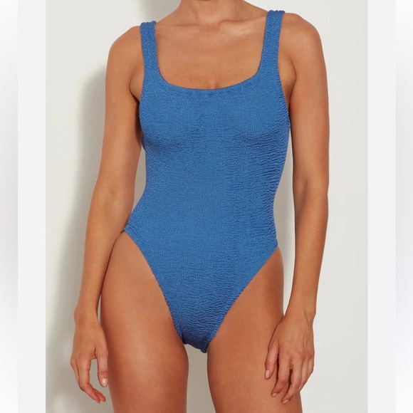 Hunza G Other - HUNZA G NWOT blue square neck one piece S M L OS
